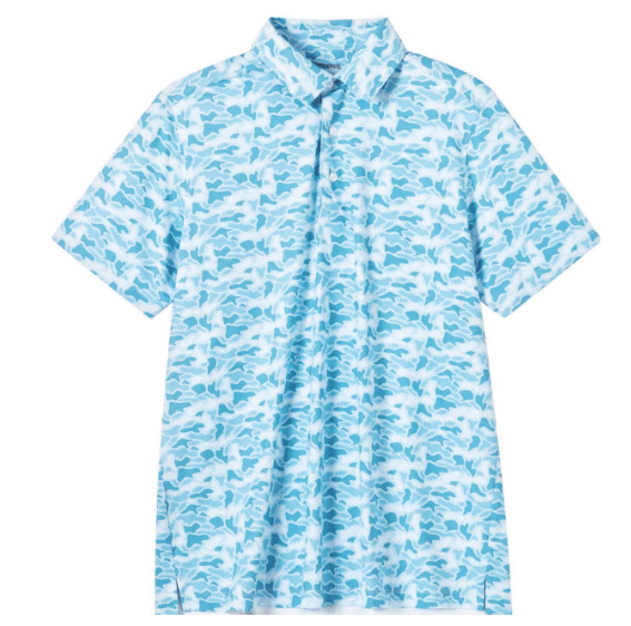 Kids Coastal Camo Polo