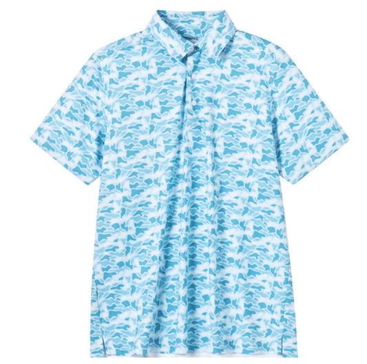 Kids Coastal Camo Polo