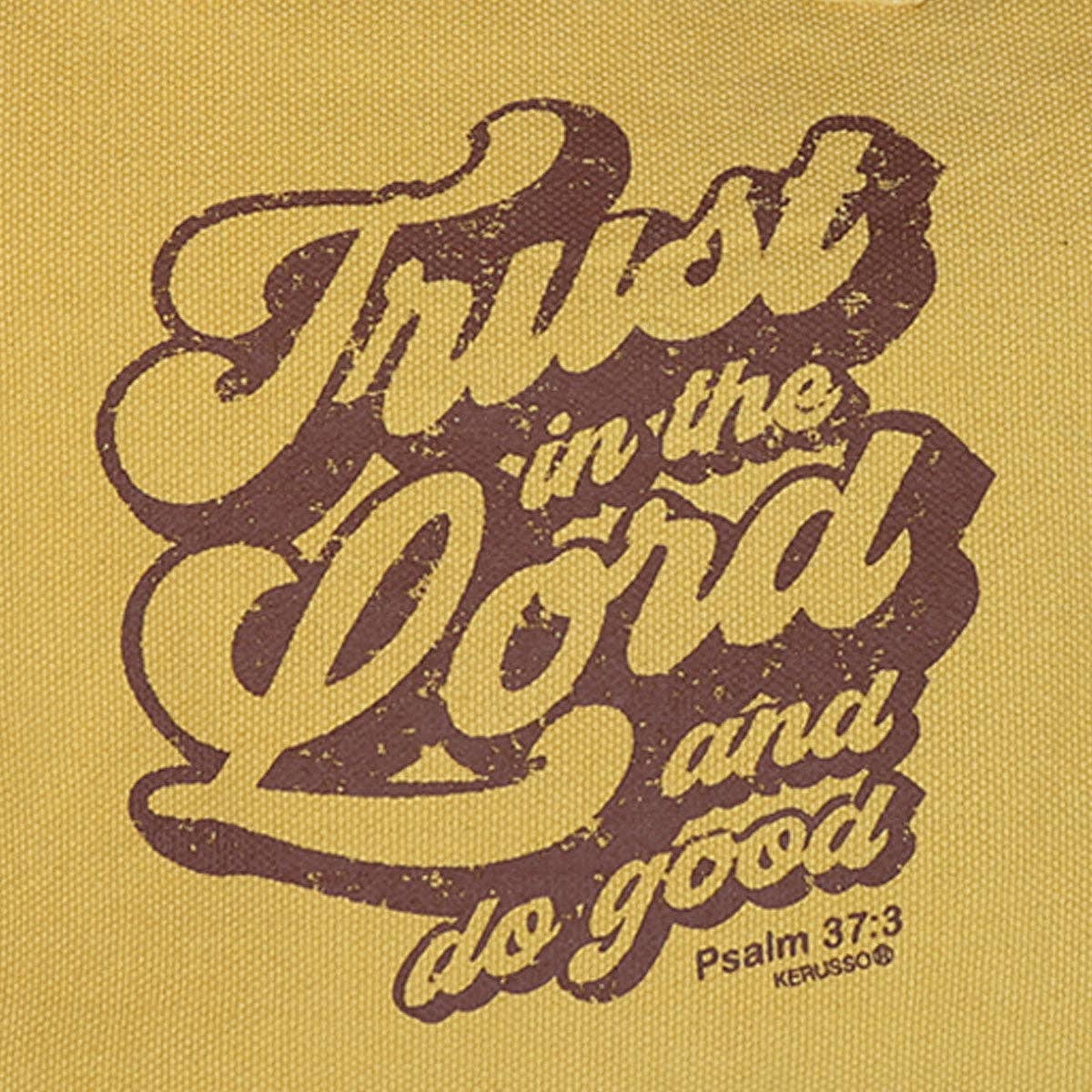 Grace & truth Tote Bag Trust In The Lord: Yellow