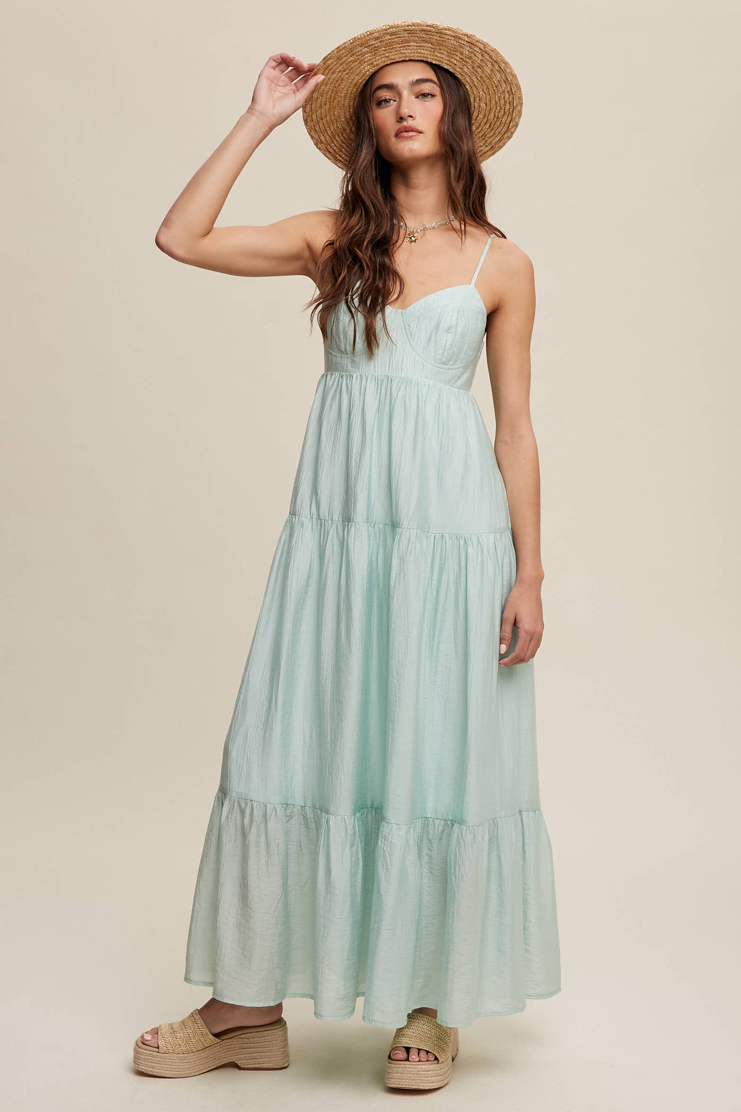 Flowy Romantic Tiered Summer Maxi Dress
