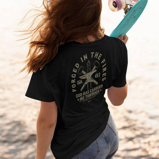 Christian T-Shirt Forged In Fires: Black