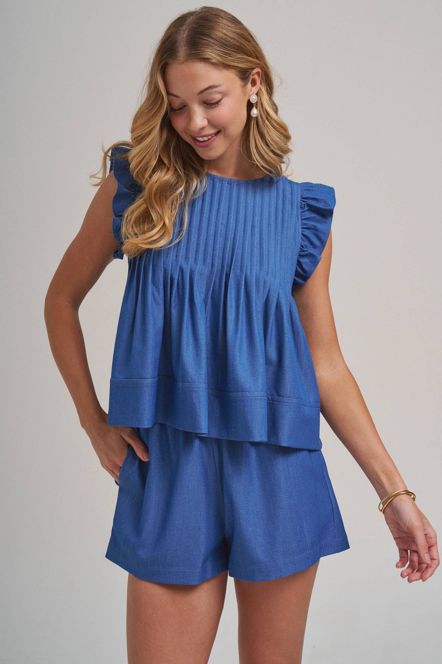 Boho Top and Shorts Set