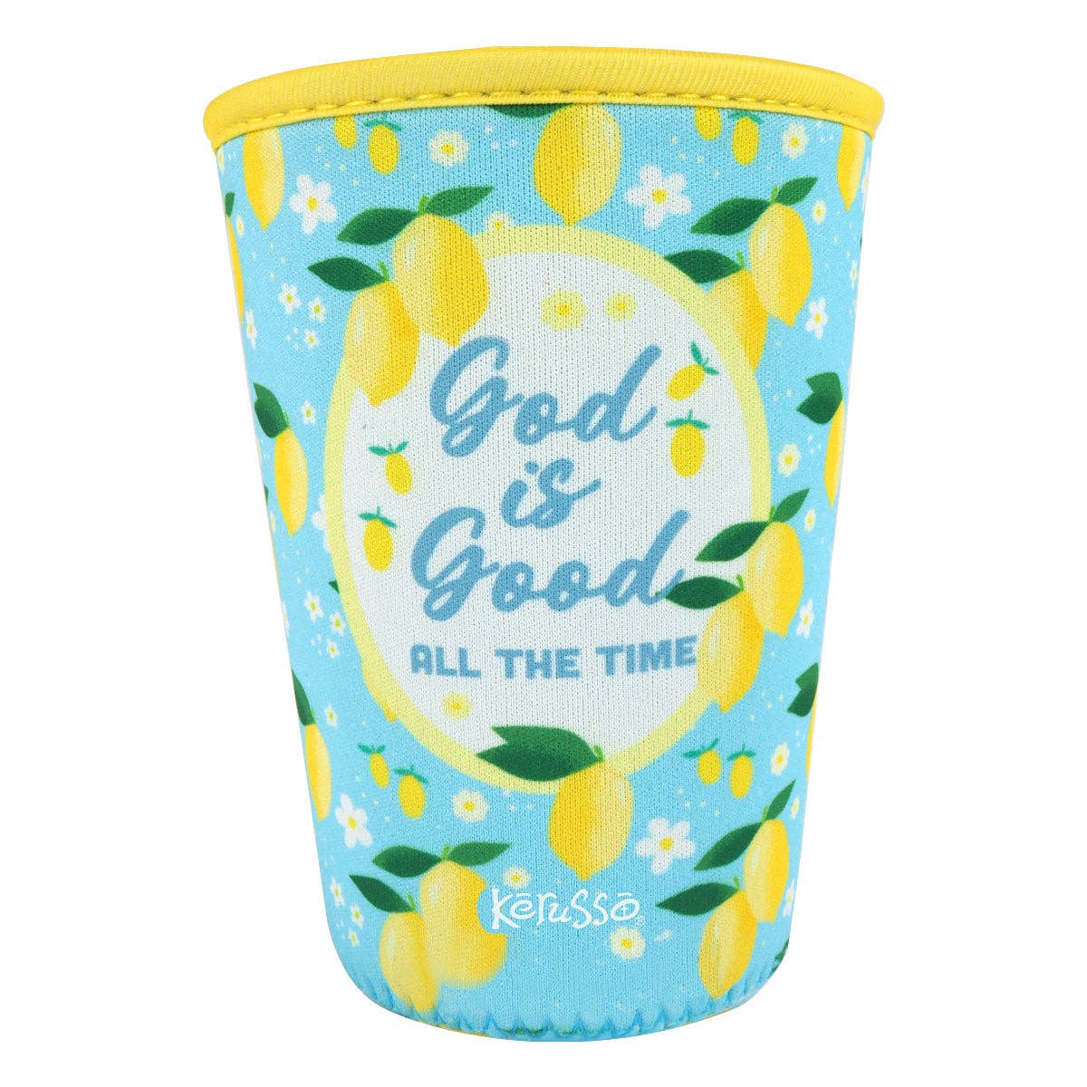 Kerusso Drink Sleeve Lemons: Blue/Yellow