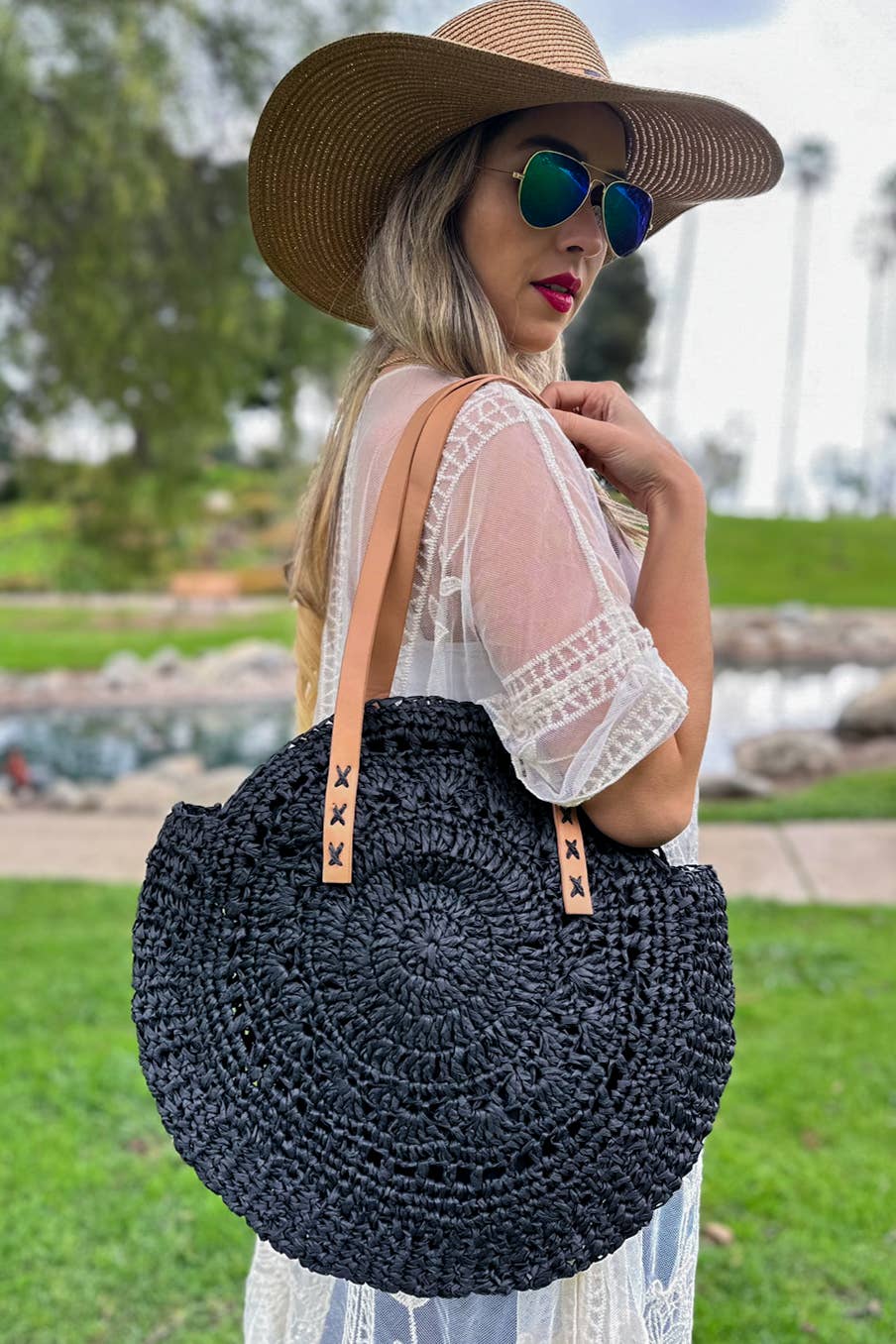 Straw Tote Bag