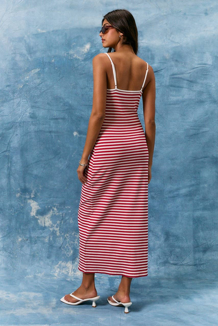 Stripe Midi Dress