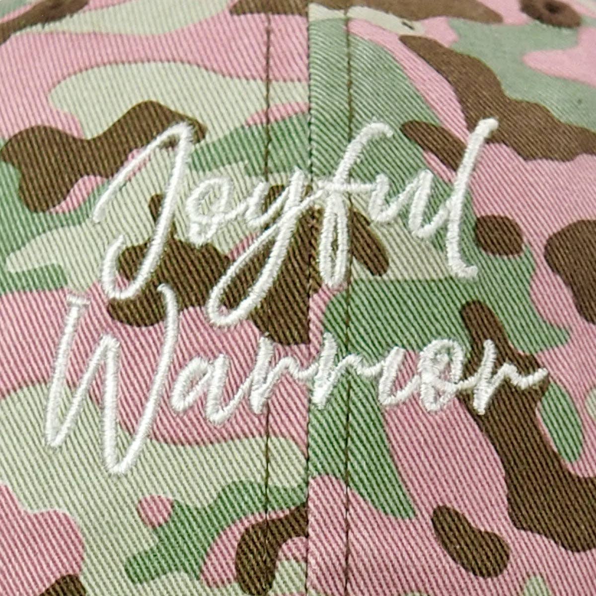 Kerusso Womens Cap Joyful Warrior: Tan/Camo / One Size Fits Most