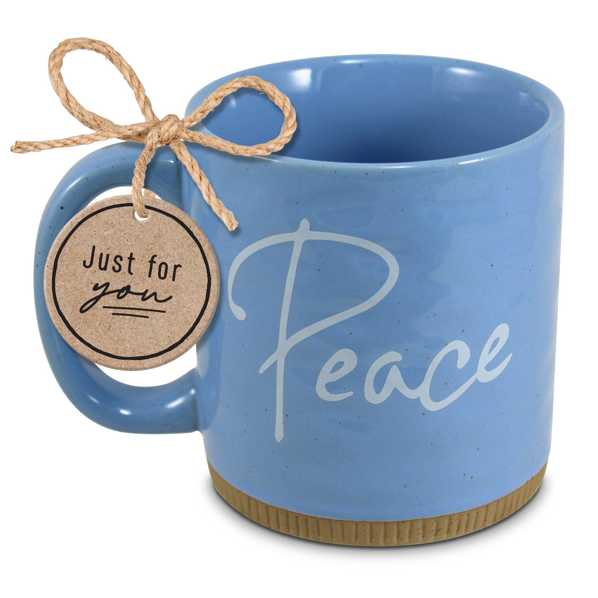 Mug Powerful Words Peace Lt Blue
