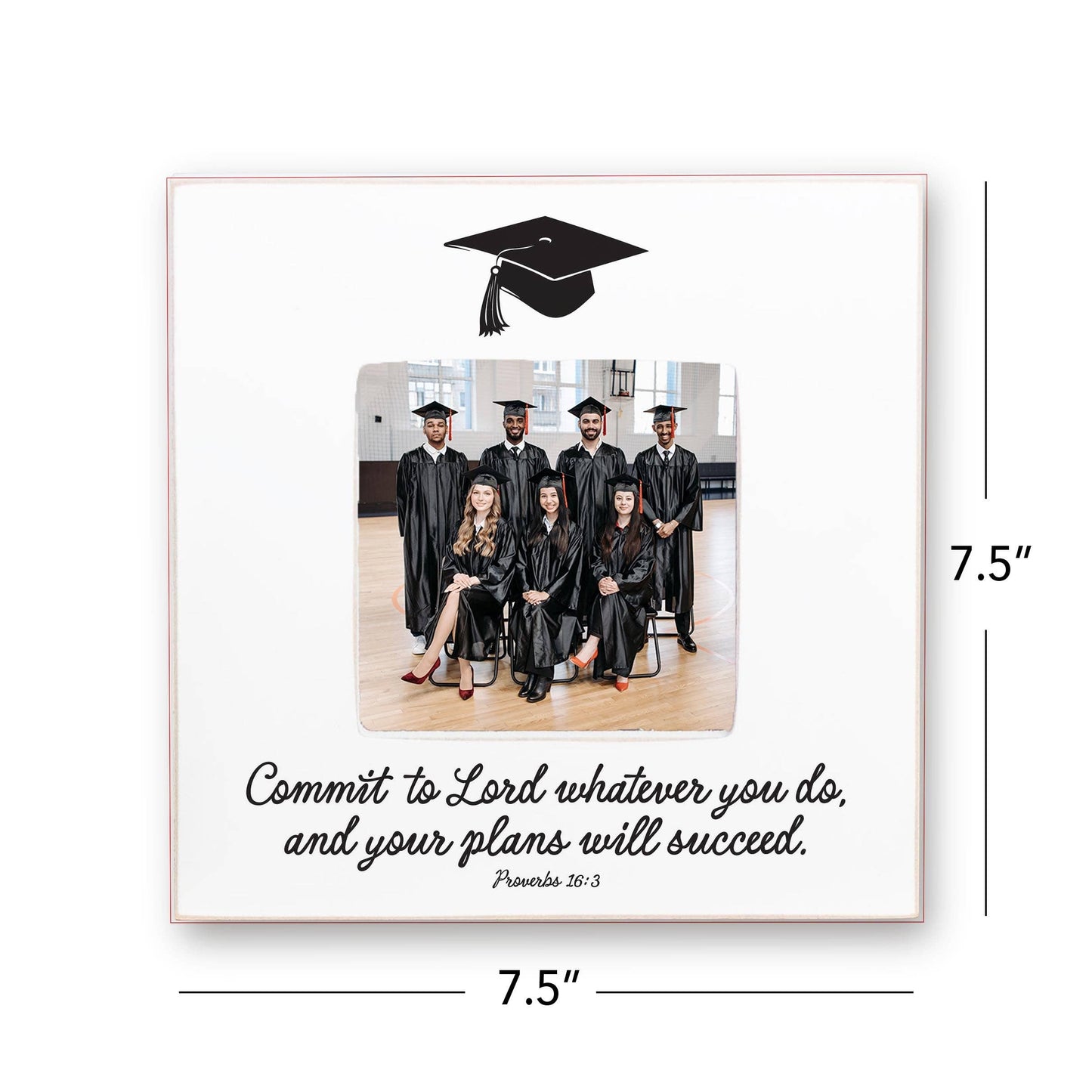 Commit To The Lord Whatever You Do Square Picture Frame