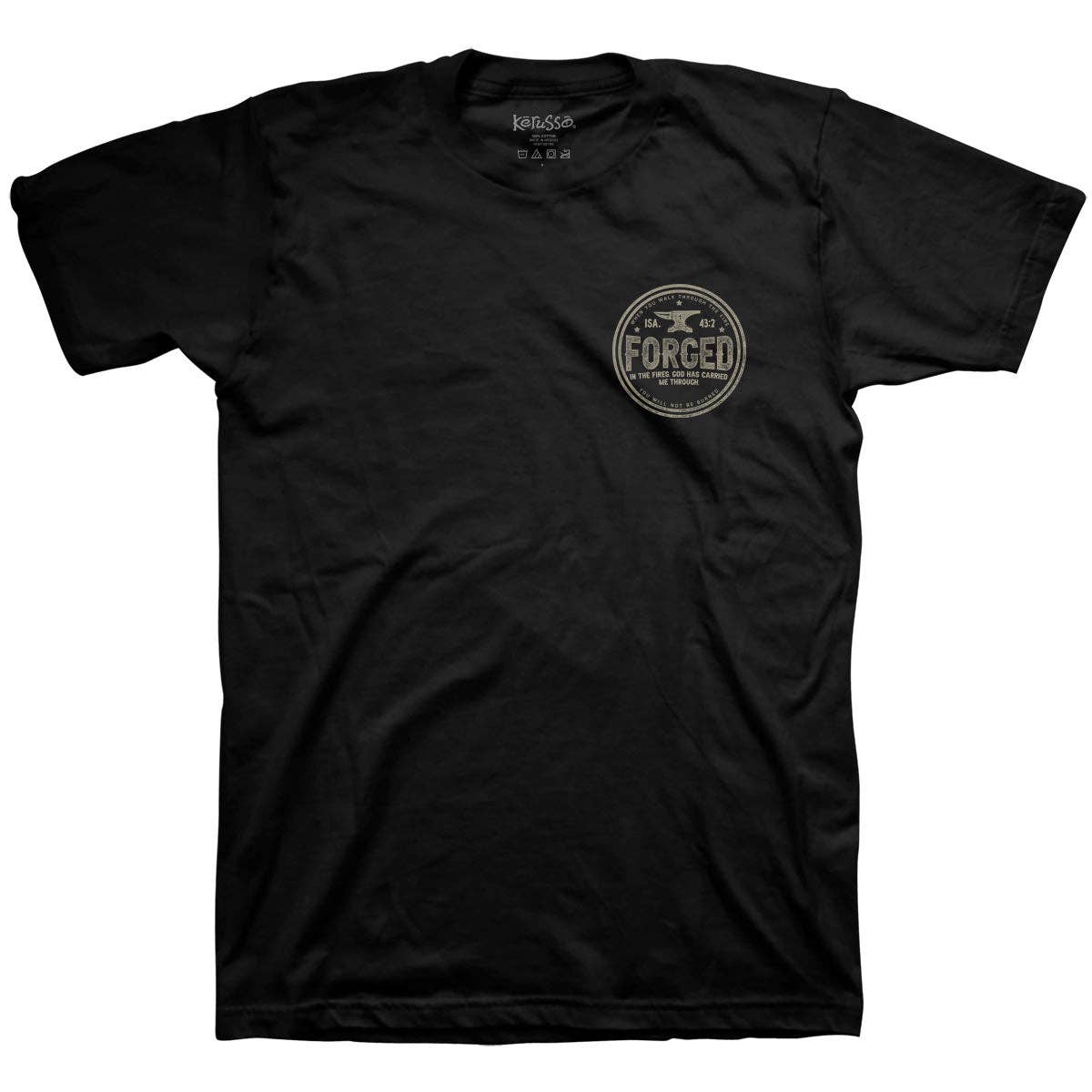 Christian T-Shirt Forged In Fires: Black