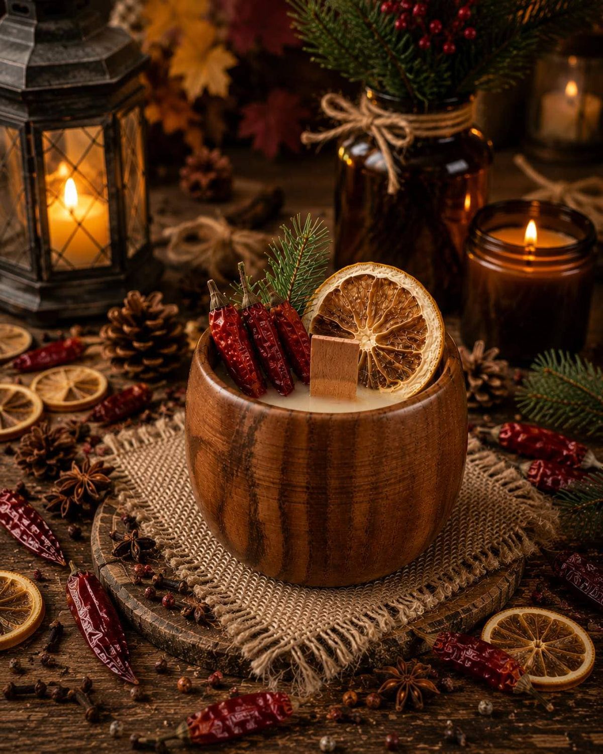 Hot Spice Candle: Cinnamon Orange Clove