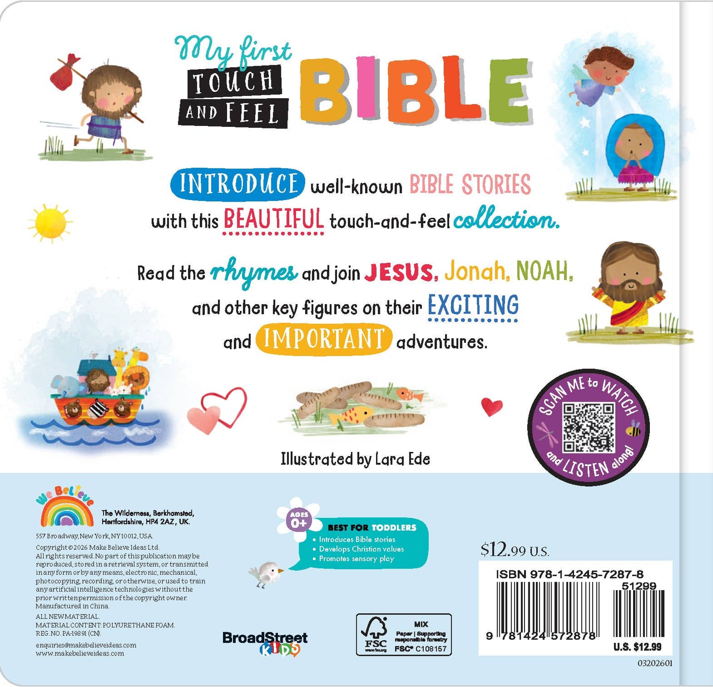 My First Touch-and-Feel Bible (Ages 0+)