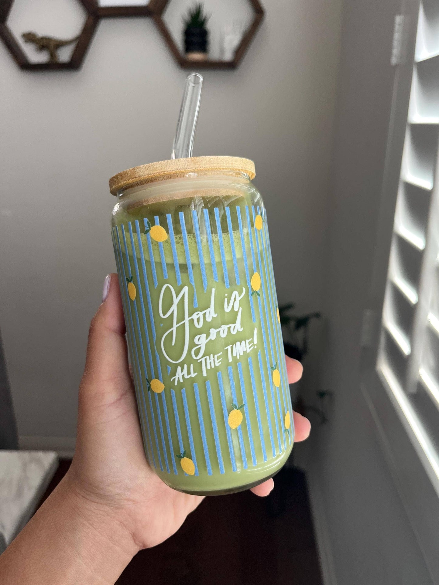 God is Good All the Time Glass Cup