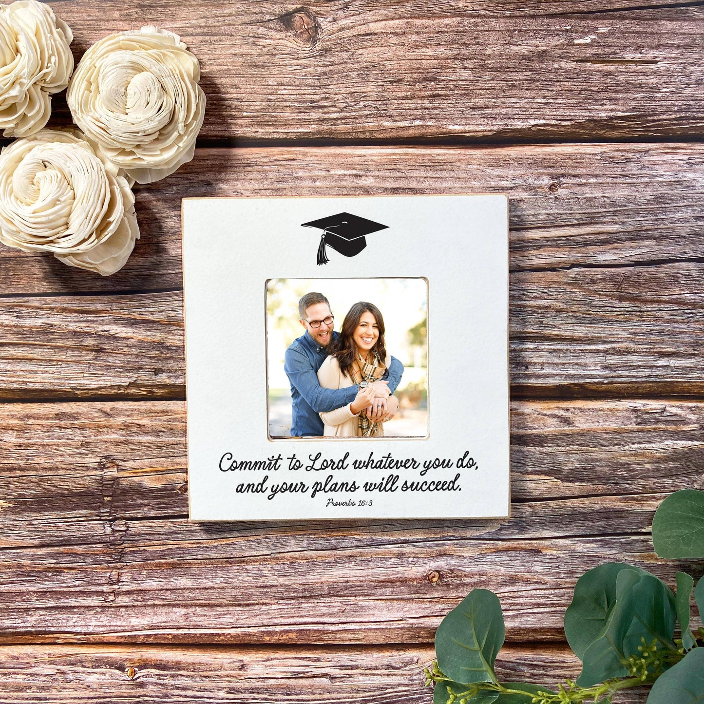 Commit To The Lord Whatever You Do Square Picture Frame