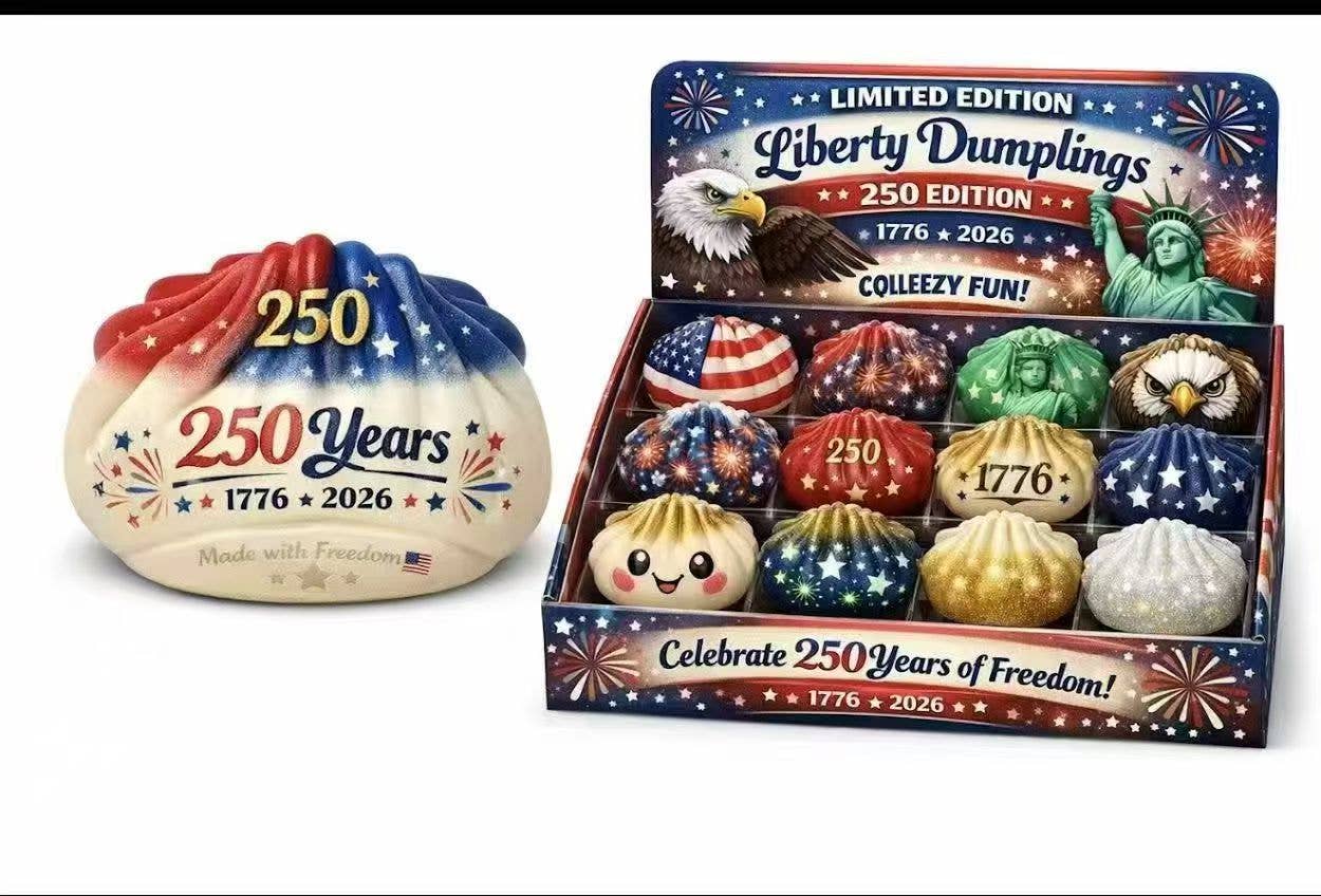 4th of July flag USA DUMPLINGS Squishy squeeze Toy: Foam material