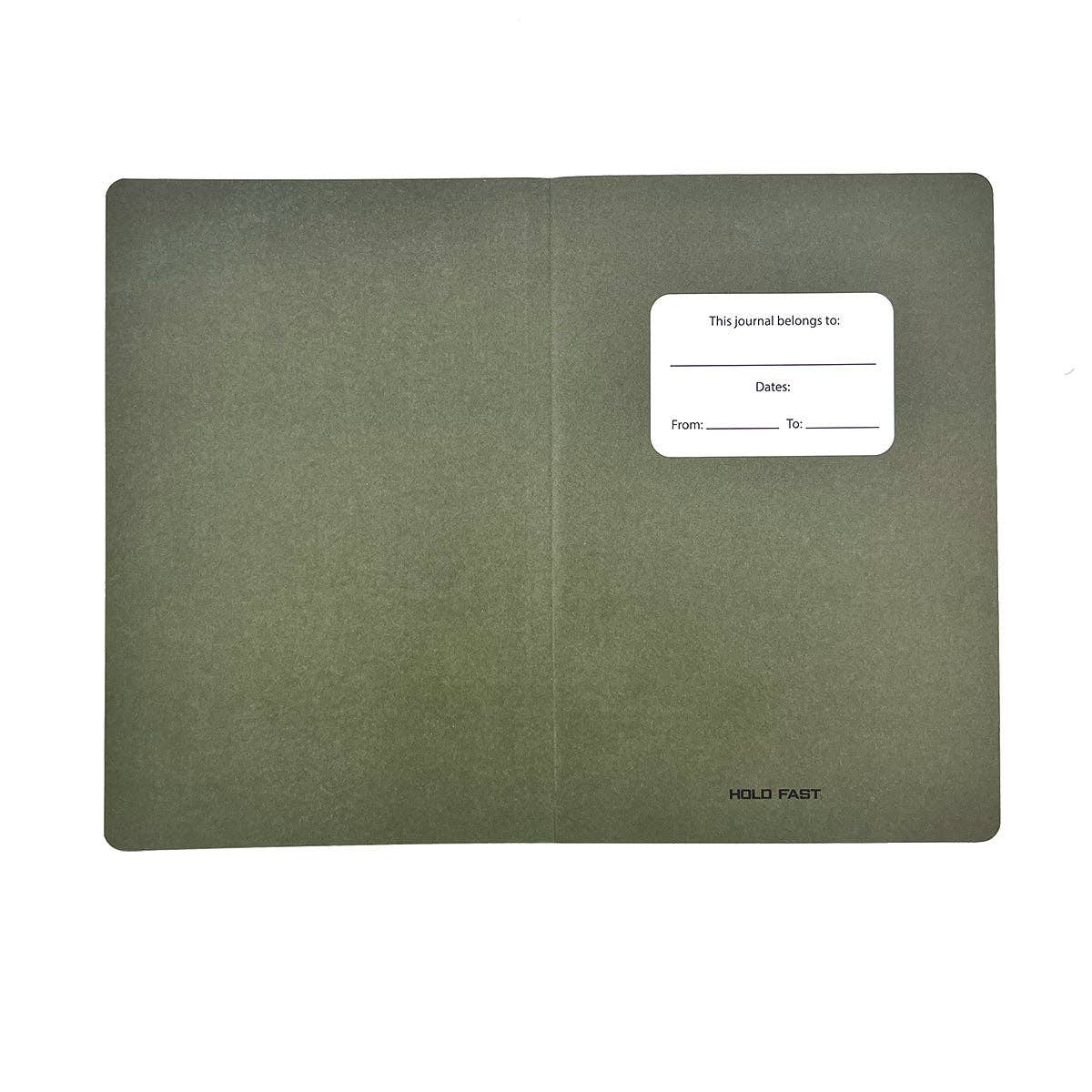 HOLD FAST Mens Paperback Journal LOTF Topo: Green