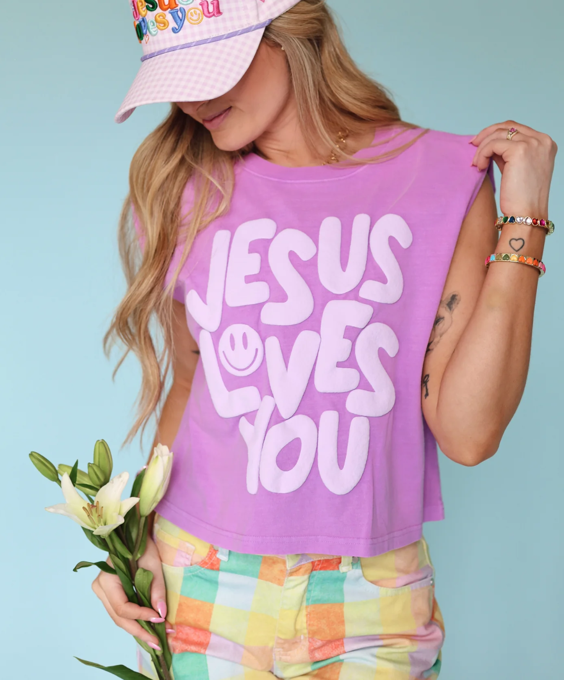 Jesus Loves You Crop Tee