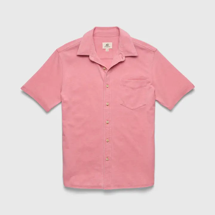 Button Down Collared Knit Shirt