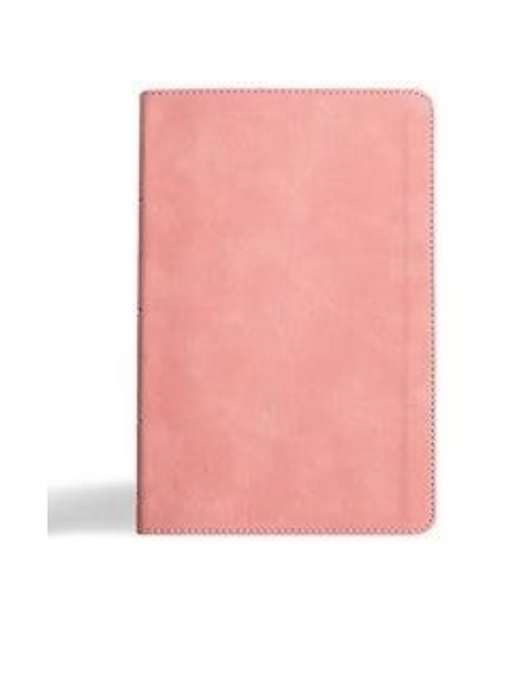 CSB Thinline Bible - Blush SuedeSoft LeatherTouch, Red Letter