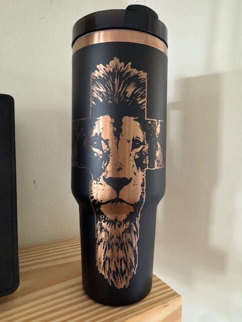 Lion Cross Tumbler