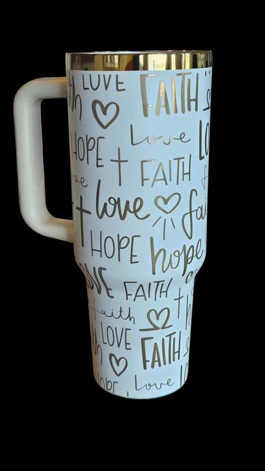 Faith and Love Tumbler