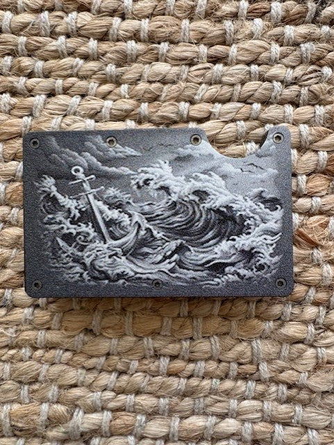 Waves Wallet Money Clip
